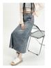 2025 Summer Women's High Waist Slim Mid-Length Retro Denim Skirt