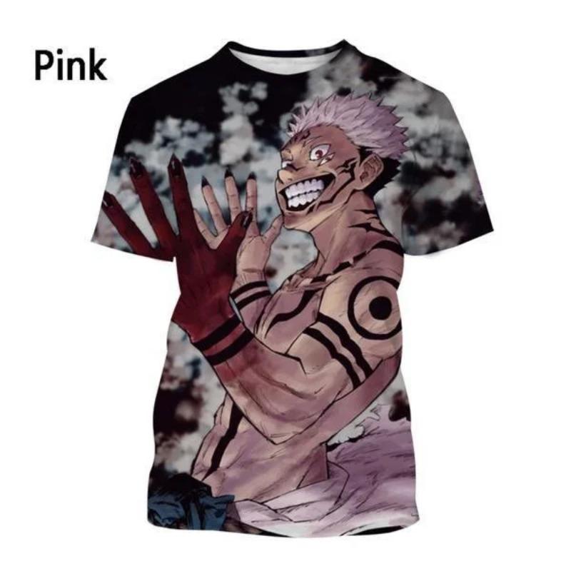 Sommarmode Jujutsu Kaisen 3D-tryckt T-shirt Anime Skjorta Toppar Män Kvinnor Casual Kortärmad