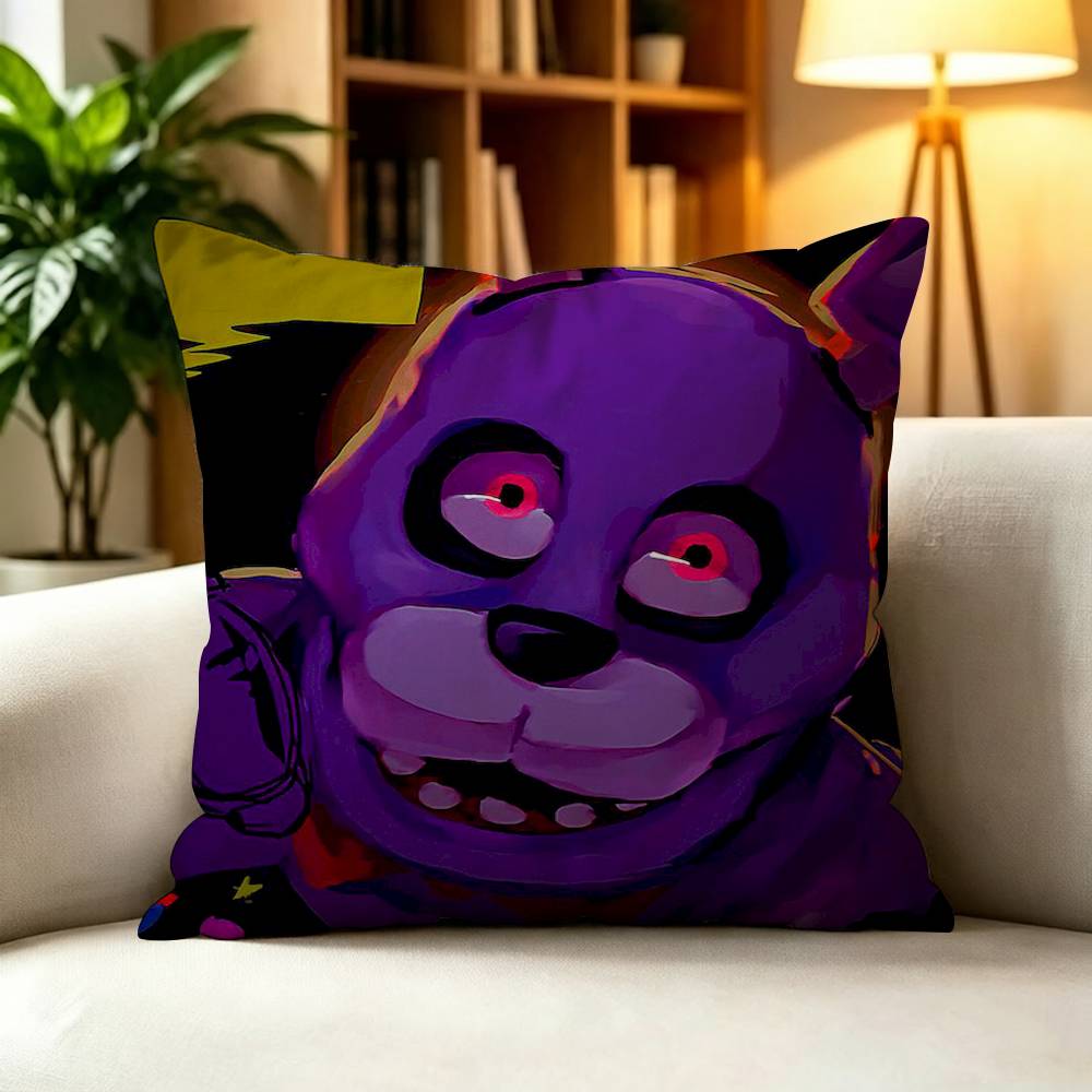 G-Glamrock F-Freddy Fnafs  Square Pillow Case Multi Sizes For Car Home Bedroom Decor Custom Valentine Gifts