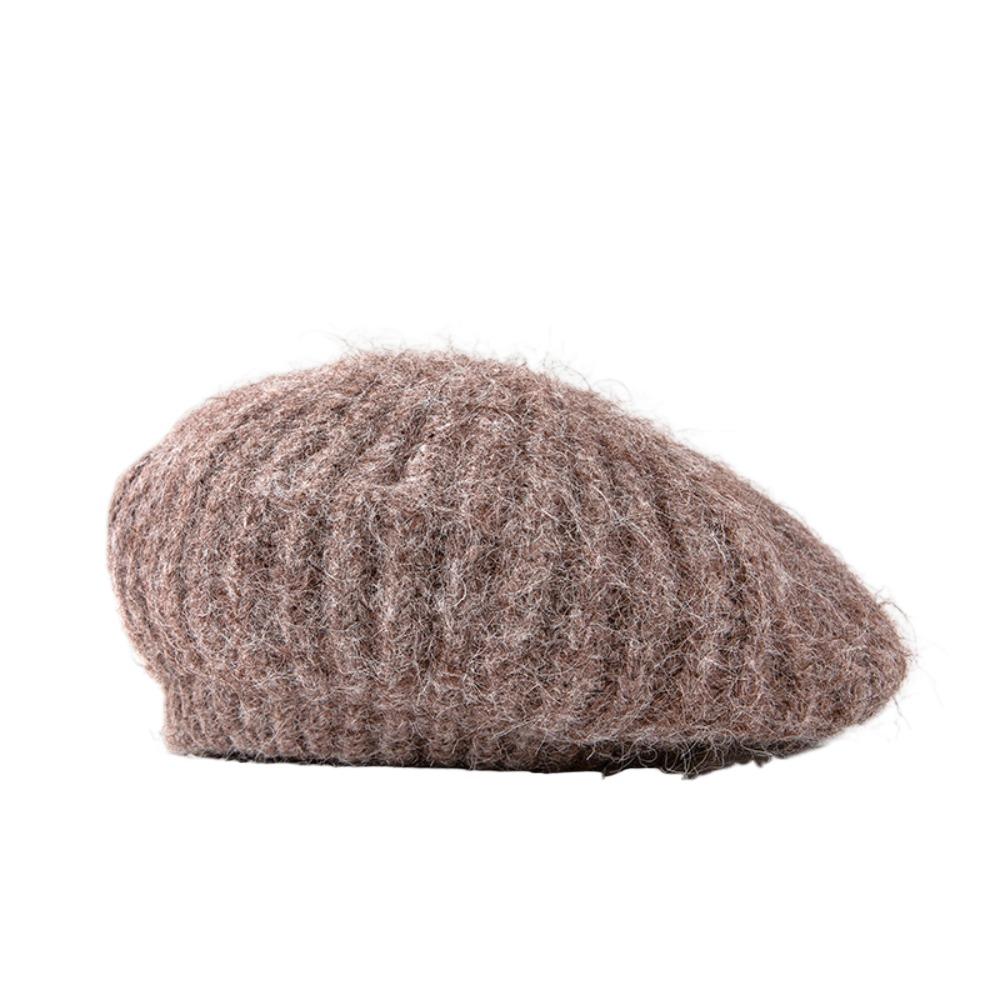 Elastic Knitted Berets British Style Artist Hat Fashion Newsboy Cap Outdoor