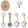 1PC 316L Surgical Steel Belly Button Rings Crystal Piercing Navel Piercing Earring Belly Piercing Sexy Body Jewelry Gift