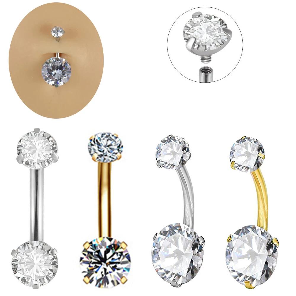 1PC 316L Surgical Steel Belly Button Rings Crystal Piercing Navel Piercing Earring Belly Piercing Sexy Body Jewelry Gift