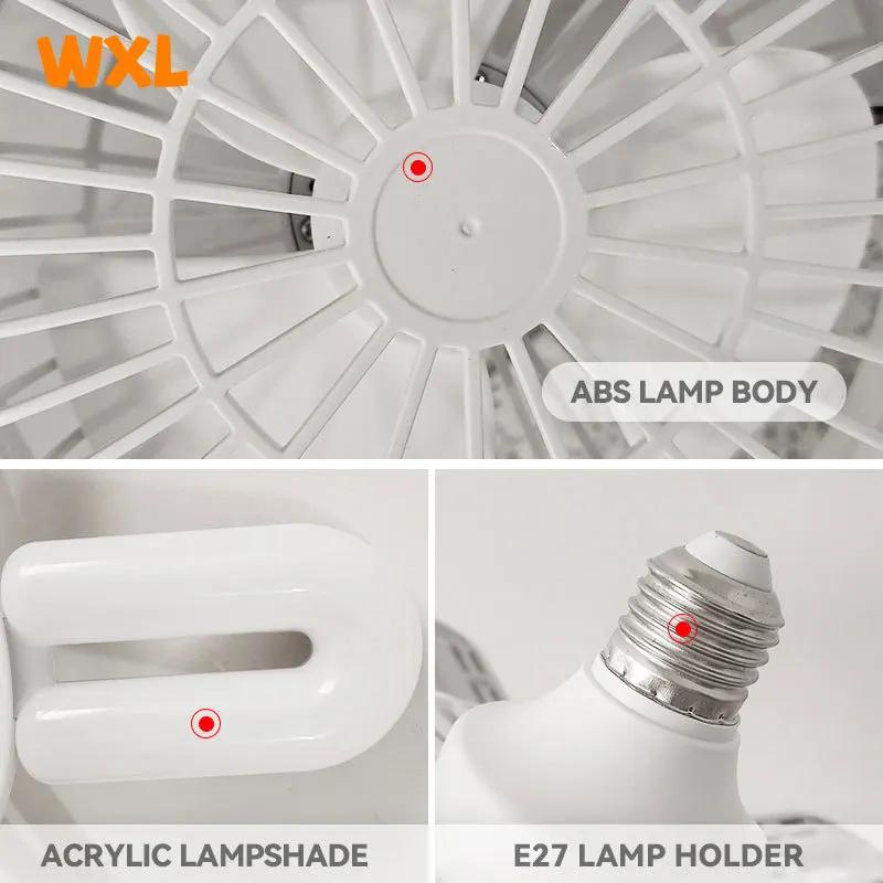 E27 Screw Mouth Fan Light 60W Intelligent Remote Control Living Room, Bedroom, Dining Room, Bathroom Ceiling Fan Light