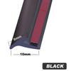 Striscia di Tenuta in Gomma per Auto 2M 8x10mm Bordo Impermeabile a Forma di T Inclinato Striscia Decorativa Adesiva Universale Anti-Collisione