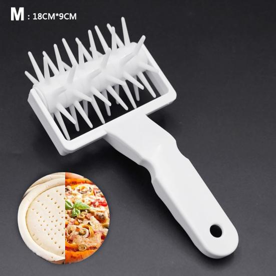 Kunststoff Gebäck Pizza Teig Nadelräder Roller Brot Locher DIY Backwerkzeug