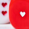 10Pcs 25MM Love Heart Acrylic Dice Rounded Corner Six-Sided Large Dice Game Night Drinking Board Game Dice Prop Casino Equipment