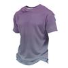 Men's Knit Short Sleeve Shirt, Summer Color Casual Tee, Comfortable Fashion Top