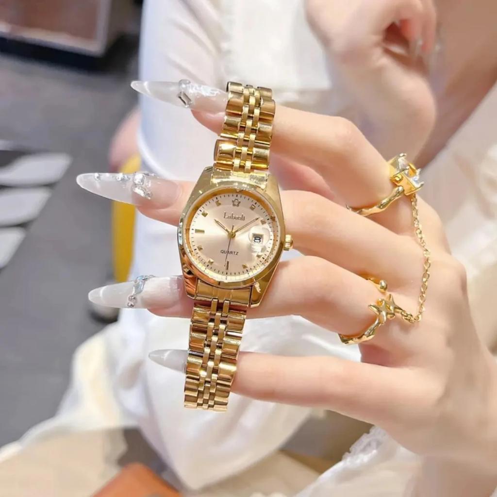 Women Dress Watch Steel Bracelet Ladies Analog Quartz Minimalist Waterproof Wrist Watch Birthday Gift