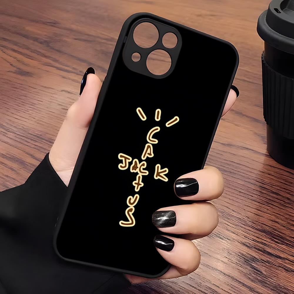 

Travis Scott Cactus Phone Case Matte Transparent For Iphone 16 15 Max 14 13 Mini 12 Pro 7 8 11 XR Xs X Plus Back Cover iPhone 14 Pro