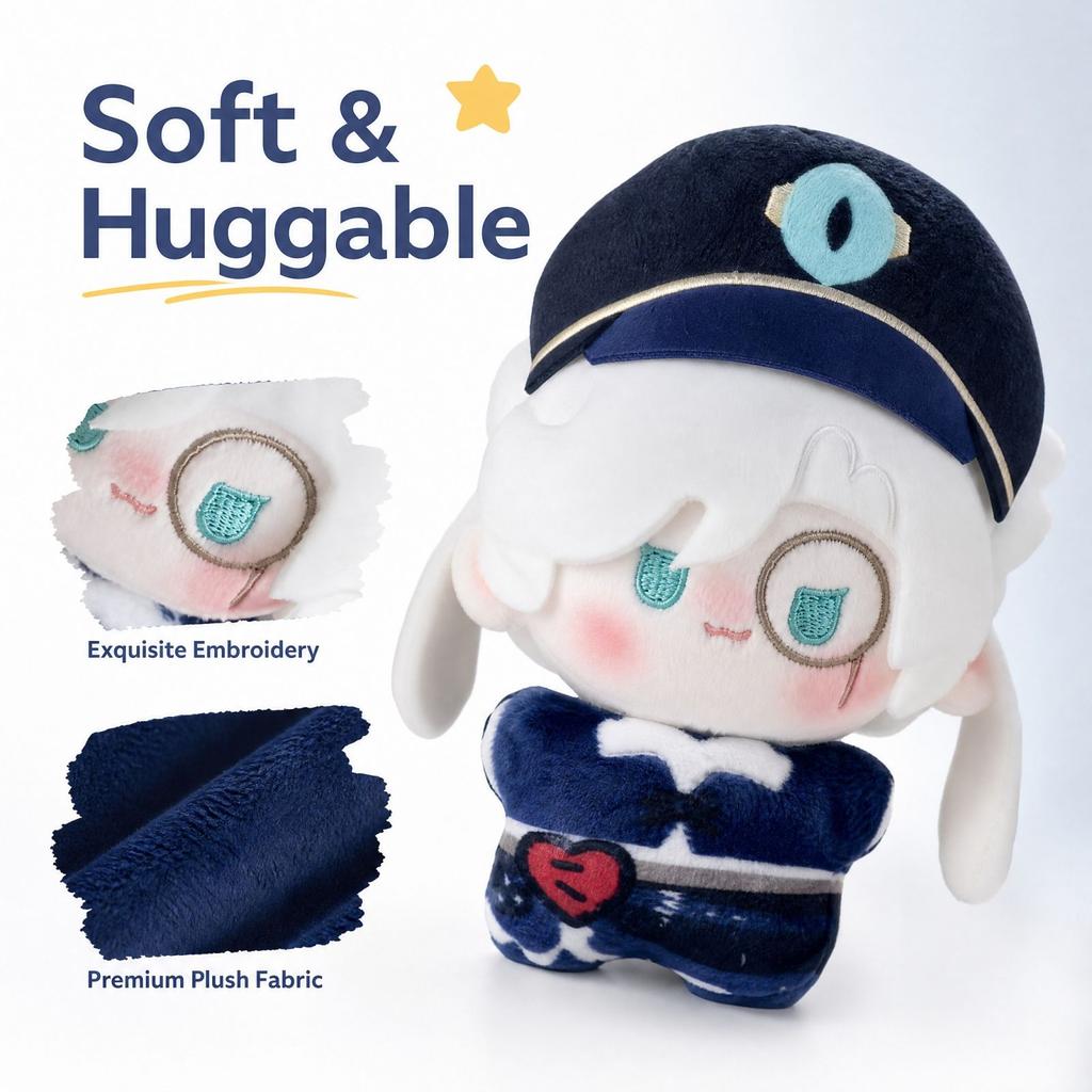 Soft Plush Keychain Charm, Cute Collectible Plush Pendant for Bags and Backpacks