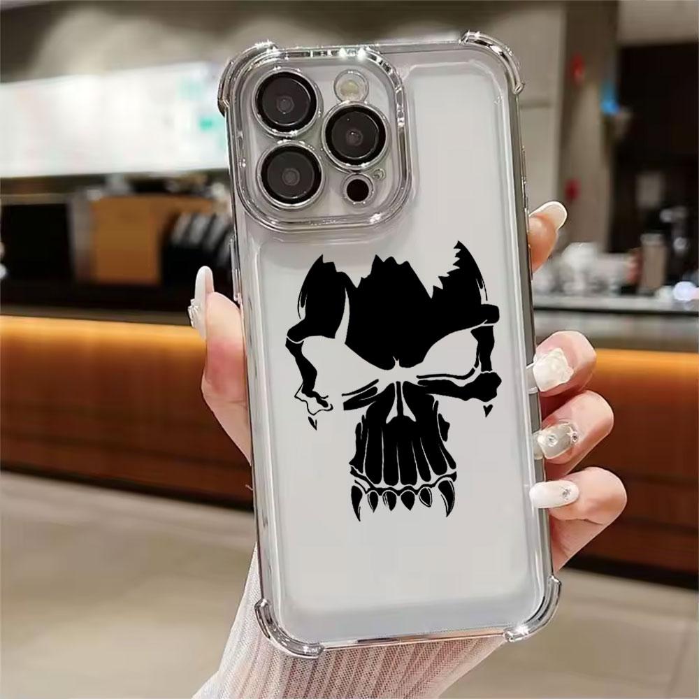 Skull Skeleton Bone Art Phone Case For Xiaomi 15T 14T 13 Pro 15 F8 Ultra Poco X7 F7 Pro 5G X3 X5 X6 F5 M7 Shockproof Clear Cover