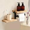 Space Saving Wall Mounted Toilet Paper Holder High Load-bearing Countertop Organizer  Hotel