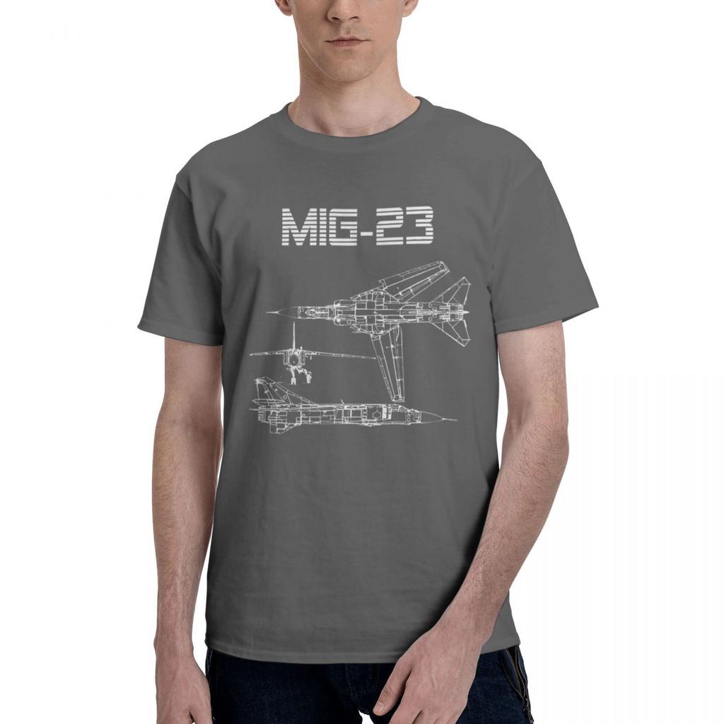 Mig23 Soviet Plane 1 100 Cotton Casual Breathable Confortable Totoro Funny TShirt For Men Man Clothes