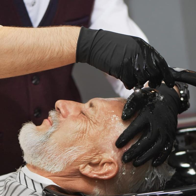 20/100PCS Black Nitrile Gloves Disposable Powder Free Household Cleaning Gloves for Beauty Salon Tattoo Working Kitchen Gloves