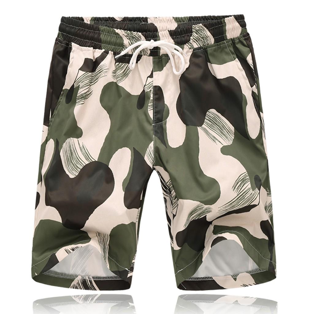 Pantalones Cortos de Playa para Hombres Deporte Surf Casuales Secado R/ápido Ba/ñador Tallas Grandes Enrejado