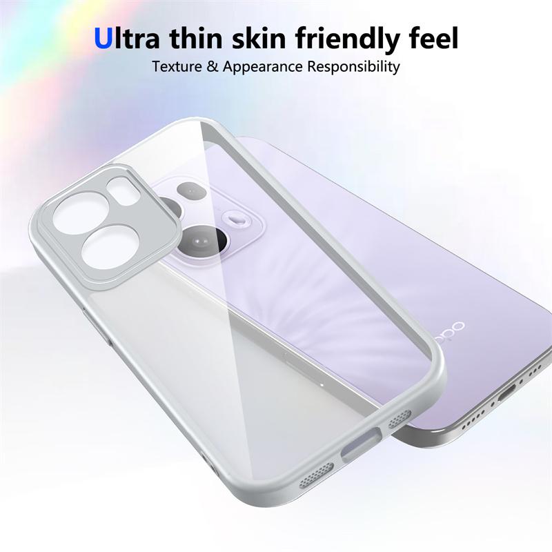 OPPO A5X 4G CPH2725 Case Shockproof Silicone Bumper Clear Back Hard Cover Matte Phone Case for OPPO A5X OppoA5X 4G CPH2725