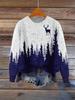 ZJW908-YT2 3D Print Christmas Pullover Sweater