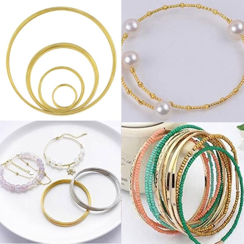 Filo di memoria durevole per bracciali, collane e anelli Cerchio in filo di acciaio con memoria squisita per compleanni e anniversari