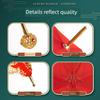 Red Umbrella for Wedding, Lace Embroidery, Chinese-Style Wedding Long-Handled Umbrella, Vintage Wedding Umbrella, Bride's Umbrella