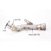 Per Kawasaki Z900 2017-2025 Z 900 Sistema di Scarico per Moto Slip-On da 51MM Tubo di Collegamento Coda Media Con Terminali Silenziatore Argentati