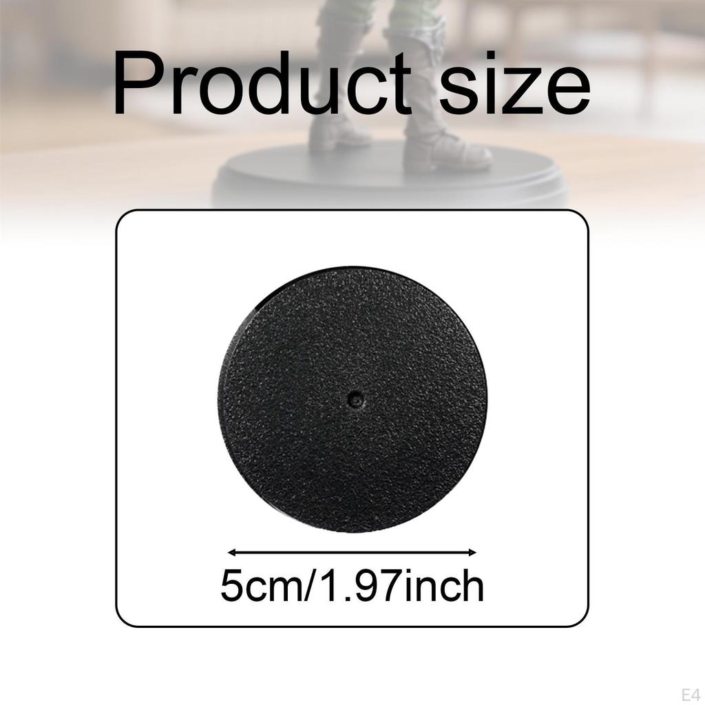 Model Bases 5cm/1.97inch Circular for Tabletop Games Desktop Stable Action Figure Stand Figurine