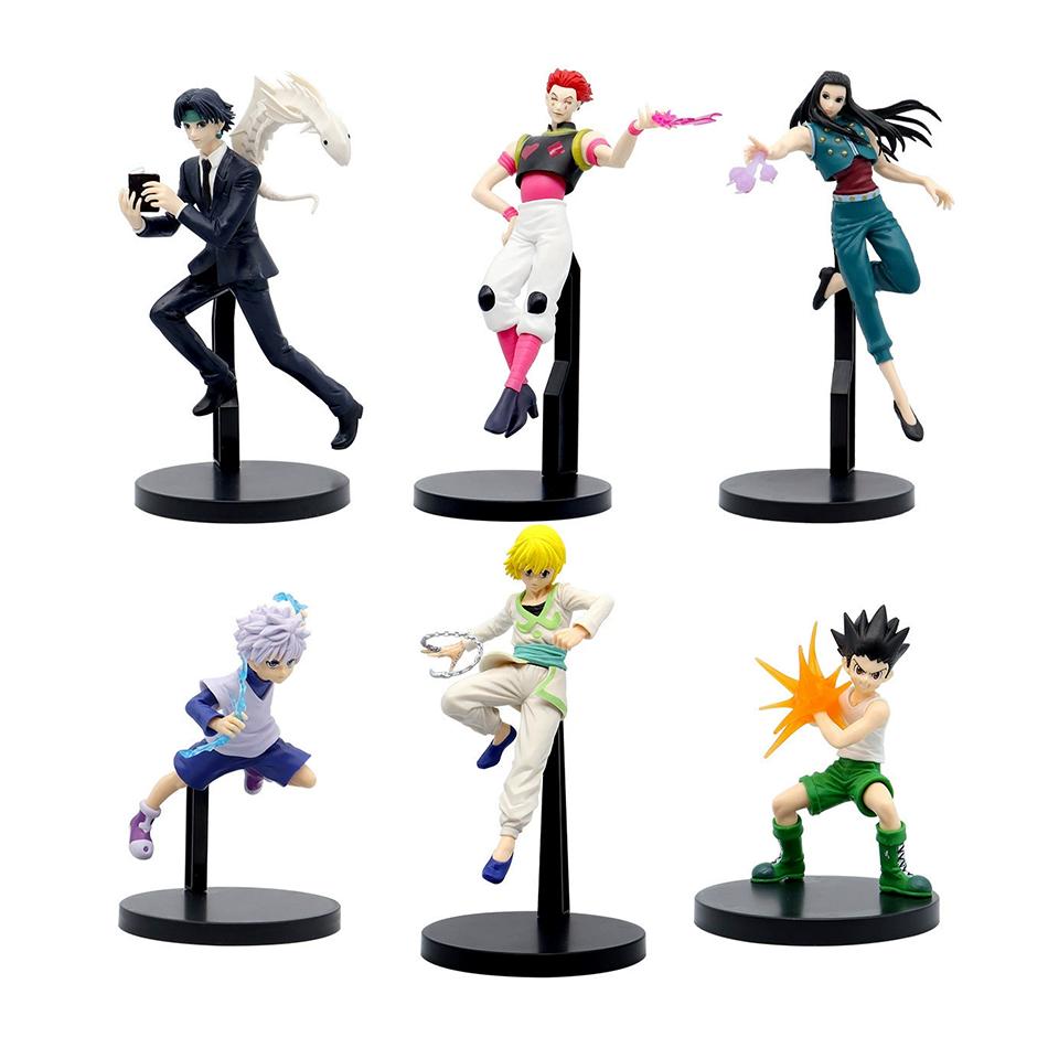 15-23cm Hunter X Hunter Chrollo Lucilfer Anime Figure Hisoka Action Figure Killua Zoldyck Kurapika Figurine Collectible Model