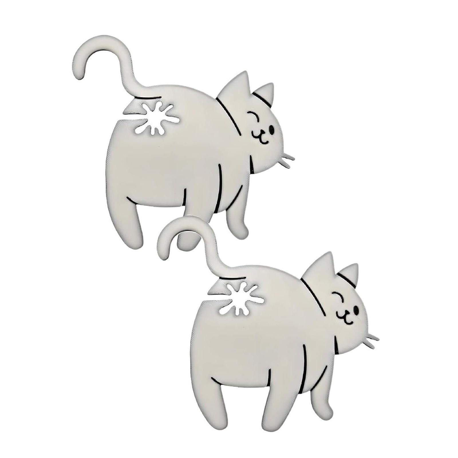 

Забавная кошачья клипса для хлеба, милый и игривый дизайн для удержания вкусной еды, удваивающая удовольствие от завтрака One Size белый