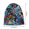 Abstract Street Graffiti Beanie Cap Unisex Winter Warm Bonnet Femme Knitted Hats Colorful Camouflage Skullies Beanies Hat