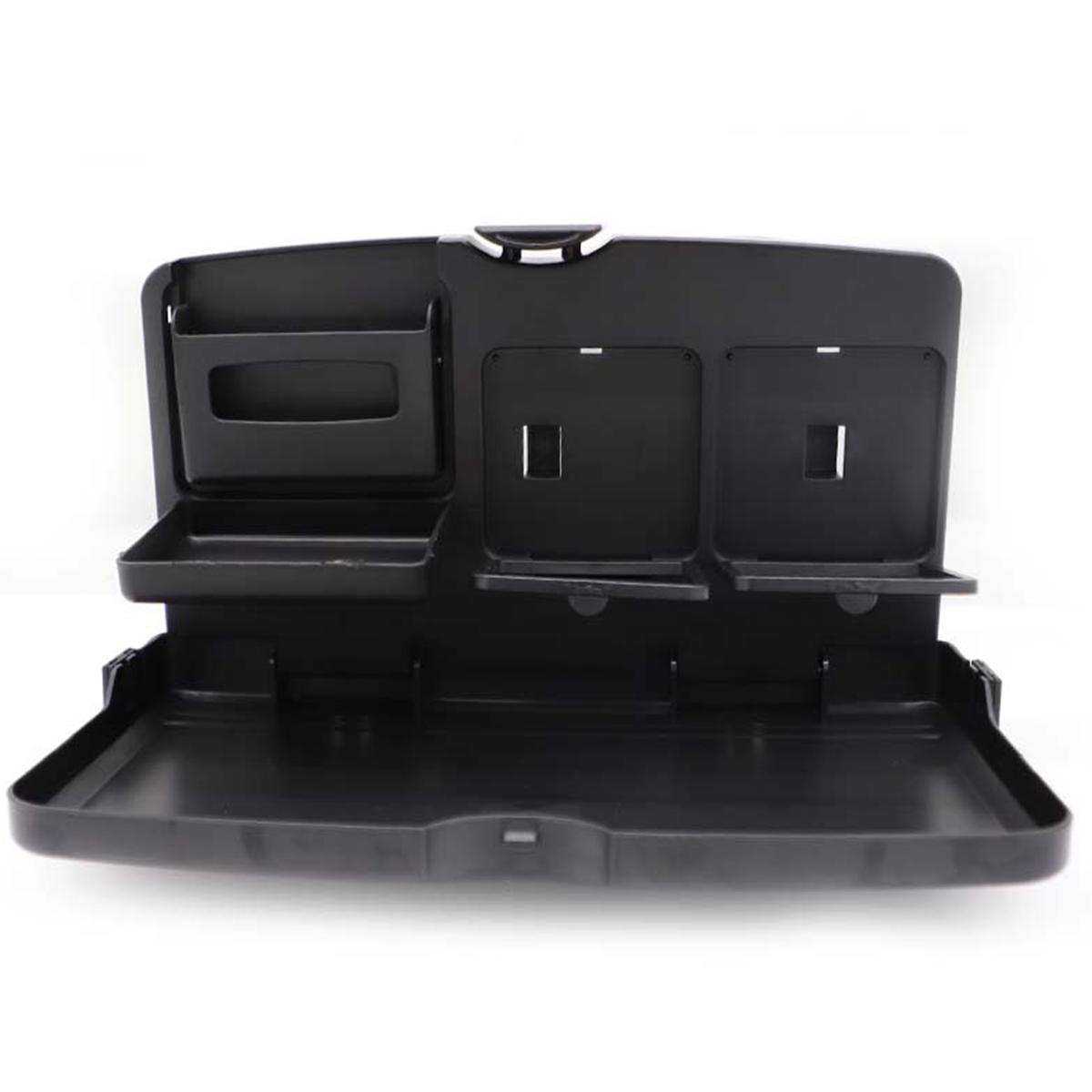 

Подставка для заднего сиденья автомобиля, складной кронштейн для еды, напитков, телефона, автомобильный столик на заднее сиденье, черный автомобильный ящик для хранения, аксессуары для интерьера чёрный