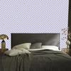 Checkerboard Wallpaper in Blue and Light Gray for Living Room and Bedroom 50x1000