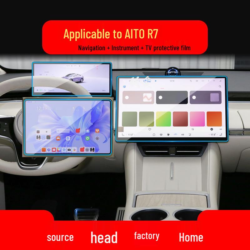Zhijie S7 Navigation Tempered Film for 26 Models - R7 Car Console Display Protector