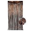 2-meter-long bright rain-like silk curtain with golden tassels - birthday party decoration items for wedding stage background setup