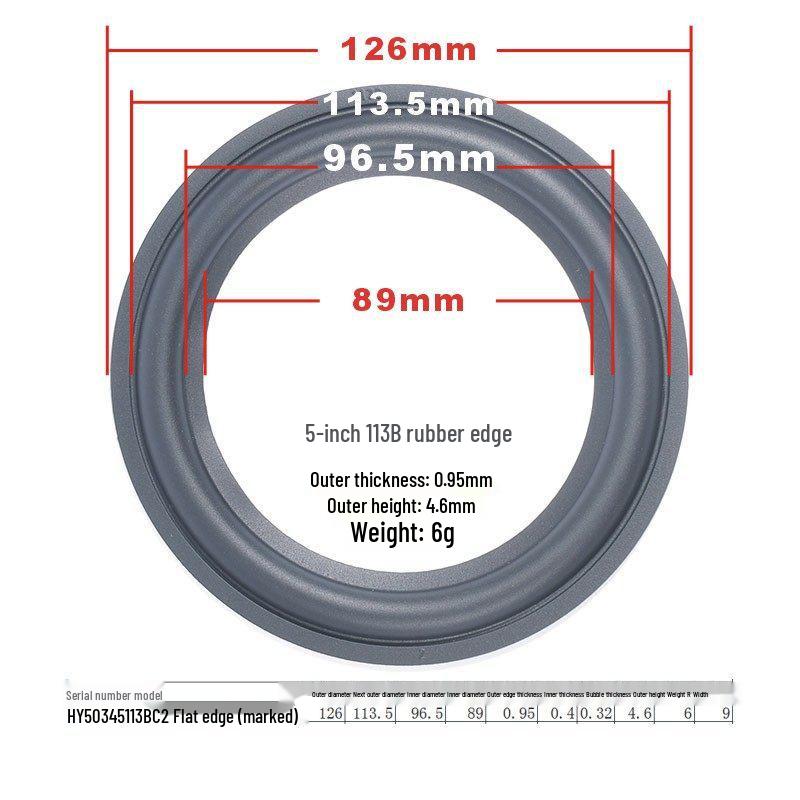 Speaker Repair Parts: 3-Inch To 10-Inch Rubber Surround Suspension Rings