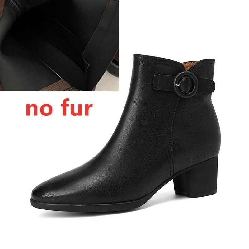 Fashion AIYUQI Women's Ankle Boots 2025 New Fashiona High-heel Women Short Boots Large Size Round-Toed Female Dress Boots