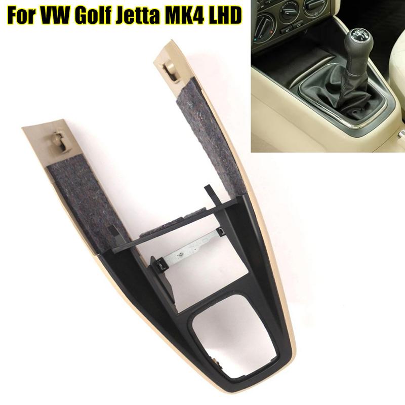 LHD-Auto-Armlehnenkasten, Mittelkanalverkleidung für VW Golf Jetta Bora MK4 1998–2004, Mittelkanal-Handbremsen-Fronthandlaufkastenabdeckung