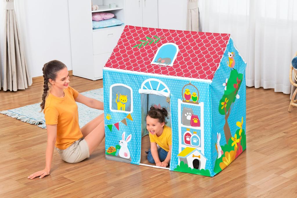 Bestway Purrfect Pets Kids Tent, Indoor Playhouse, 1.02m X 76cm X 1.14m, 52007