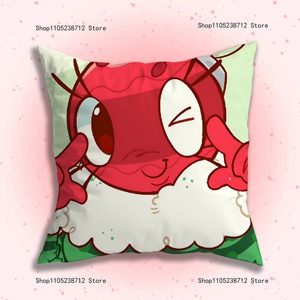 Federe per Cuscino Gioco B-Bobette D-Dandy Cartoon Divano Decorativo Casa Stampa Double-Sided Peluche Corto Federa Cuscino Carina