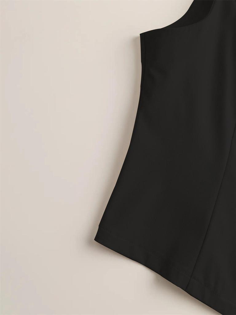 V-neck Button Sleeveless Cardigan Vest, Small Suit Vest, Vest Top
