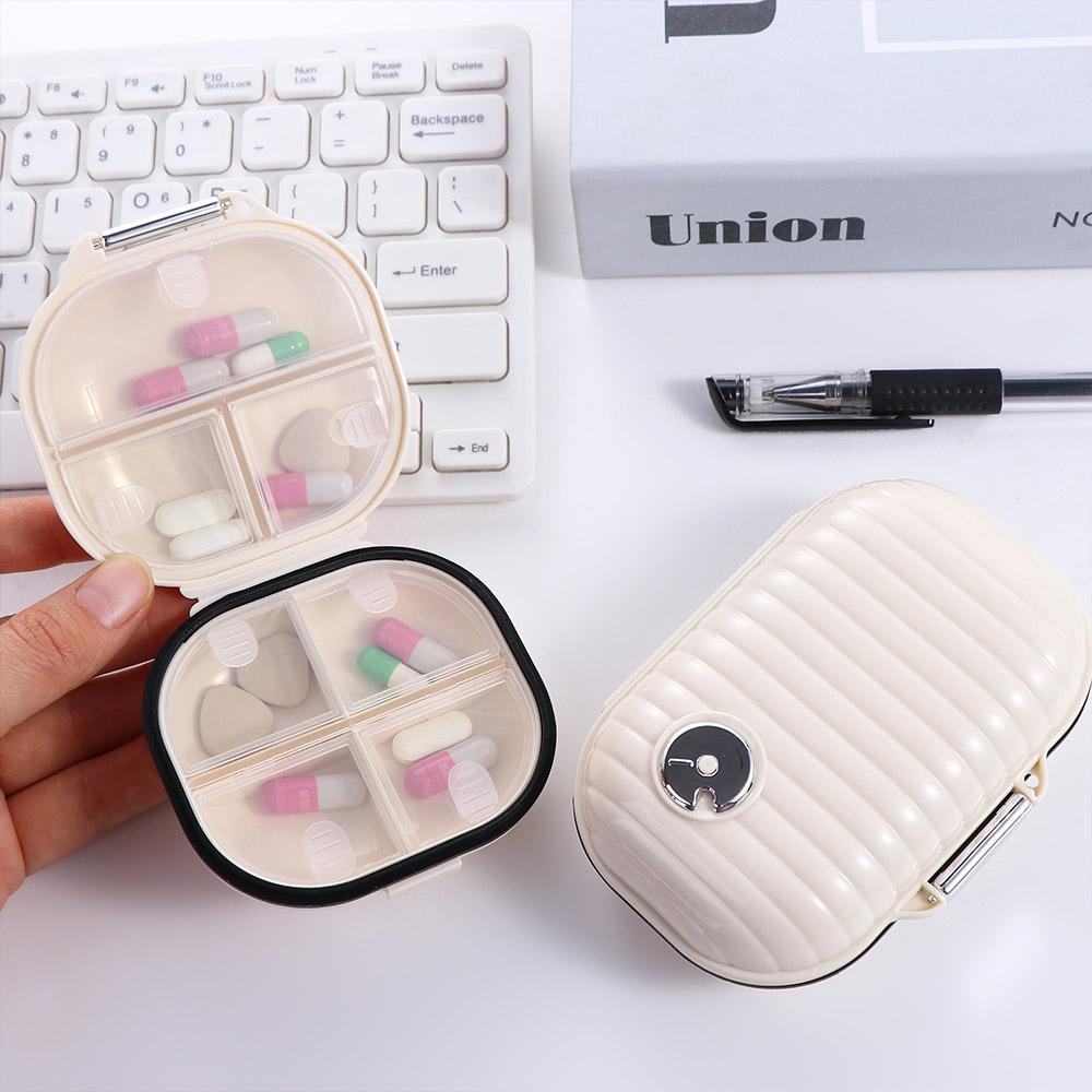 

Plastics Pill Cases Portable Pill Splitters Storage Box Travel S