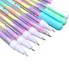 Korean Pastel Gradient Crayons Set - 6 Fluorescent Watercolor Pencils for DIY Cards & Children's Crafts