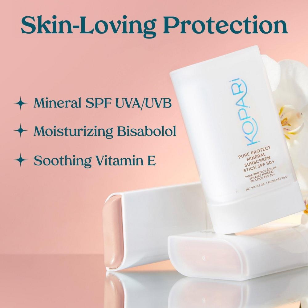 Kopari Beauty Pure Protect Mineral Sunscreen Stick Spf 50+ 0.7 Oz