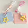 ABS Slide Kpop Photo Card Holder Anti-lost Keychain 3 Inch INS Idol Protective Case Bag Bus Cards Sleeves Supplies