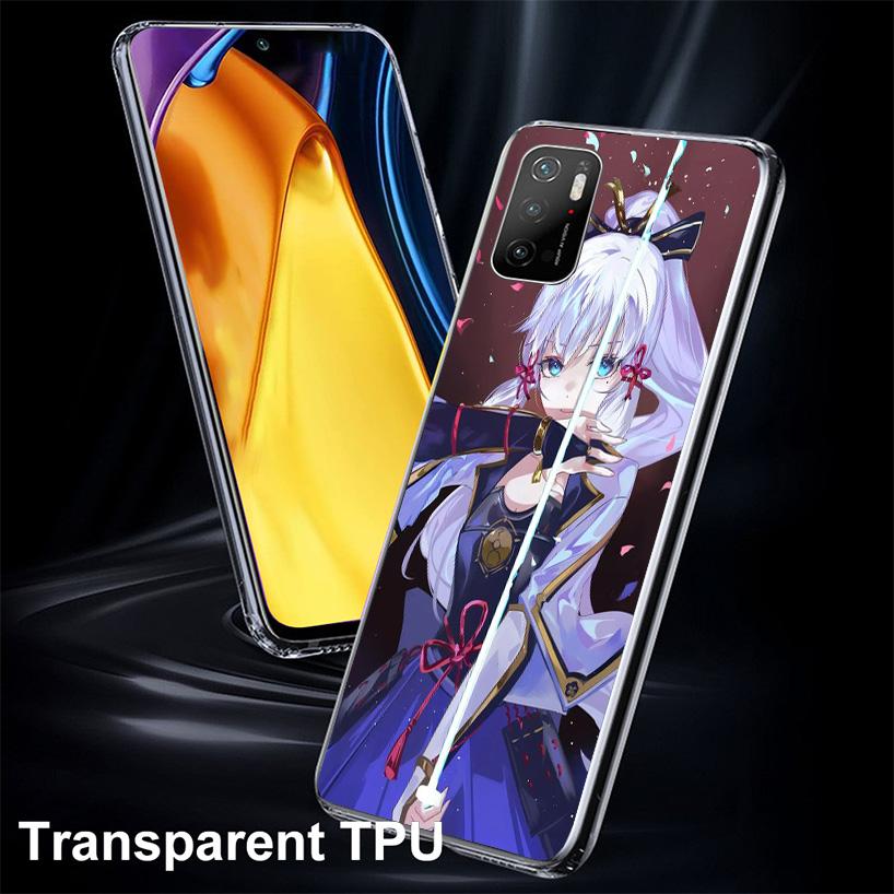 Genshin Impact Kamisato Ayaka Phone Case For Xiaomi Poco F7 Ultra X7 X6 Pro X5 Redmi 15 15C 13 13C 12 12C 10 10A 10C 9 9A 9C 9T