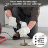 10Pcs Drain Cable Cutter and Auger Set Spring Sewer Dredging Tool for K-400 C-4/6/7/8/9 Model Cable Drain Snake Drill Attachment