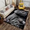 Playful curious gray cat carpet Yoga living room room decor children's crawling mat doormat area rug games mat