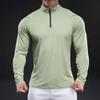 New Stand-up Collar Half Zipper Sweatshirt Sports Men's Long-sleeved Casual Slim Outdoor Sweatshirt Men