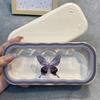 Kawaii Bowknot Transparent Glasses Case Butterfly Flower Sunglasses Storage Box Glasses Protective Case Gifts for Girls