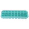24 Grid Small Cubes Silicone Ice Tray with PP Lid Silicone Ice Mold for Home KitchenGreen