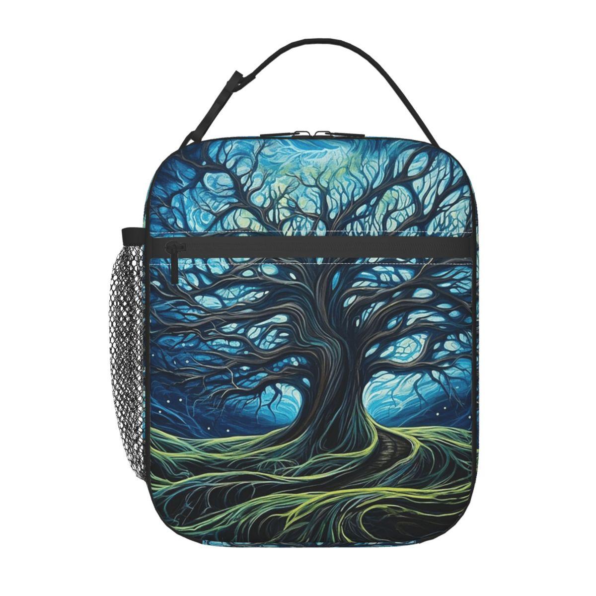 Sac à lunch isotherme Arbre Vert Magique pour Femmes Enfants Boîtes Alimentaires Anti-fuites Sac isotherme Tote One Size
