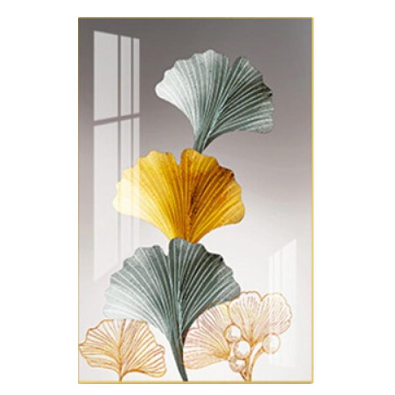 Abstract Plant Color Ginkgo Leaf Wall Art Canvas Painting Cuadros Posters Nordic Poster Picture Wall Pictures For Living Room Unframed